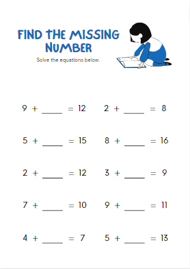 maths worksheet for class 2