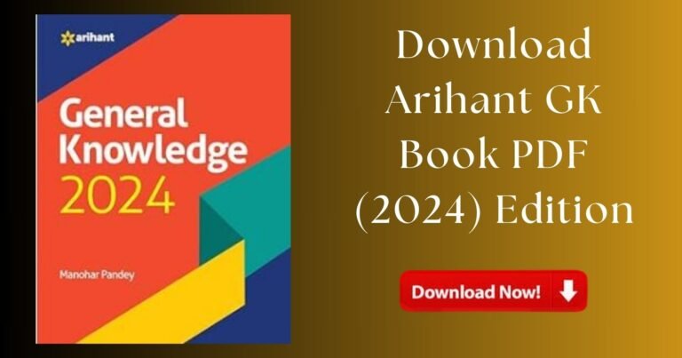 Download Arihant GK Book PDF (2024) Edition