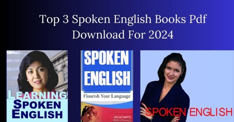 Top 3 Spoken English Books Pdf Download For 2024