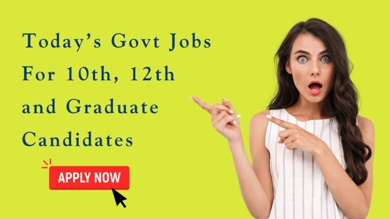 Today's Govt Jobs